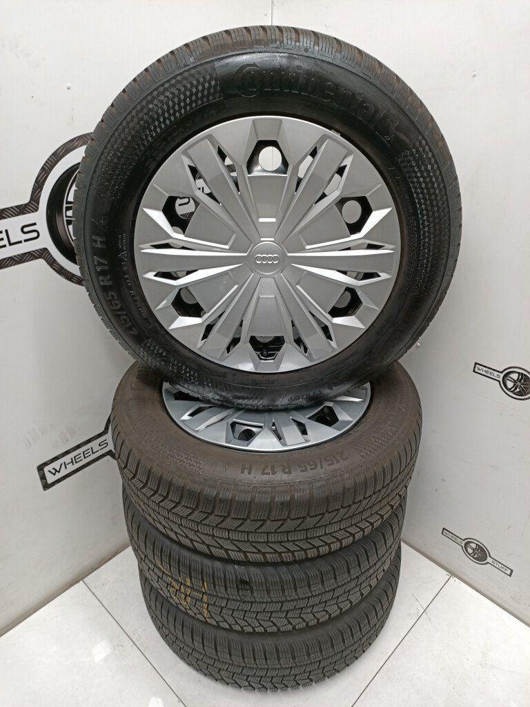 Audi Q3 Staal velgen 17 winterbanden 5x112, Auto-onderdelen, Ophalen, Gebruikt, 17 inch, Banden en Velgen