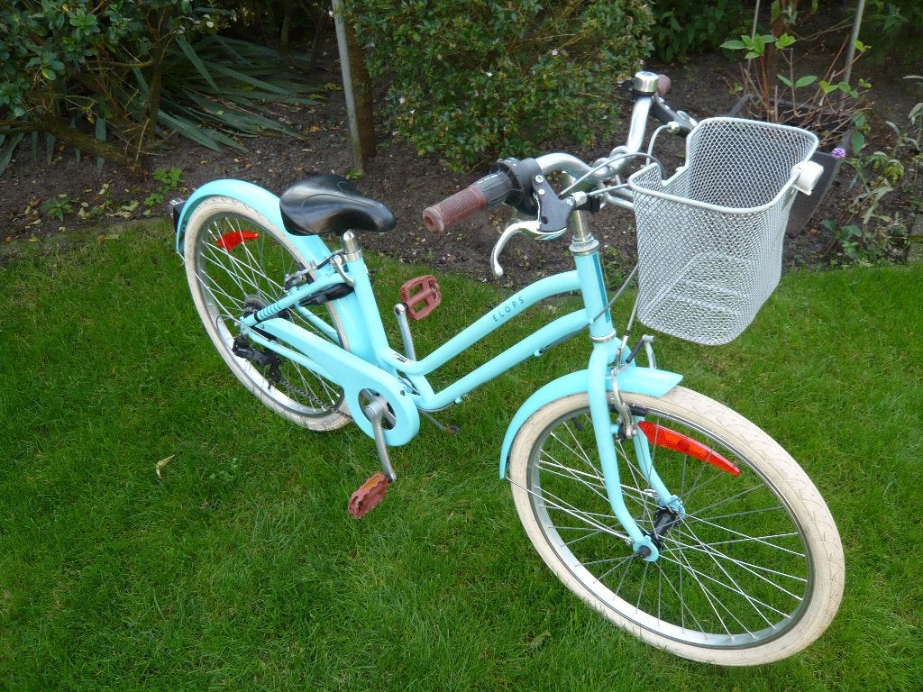 nette sportieve 24inch Elops500 met 6 versnellingen, Fietsen en Brommers, Fietsen | Meisjes, Ophalen, Velgrem, 24 inch, Versnellingen