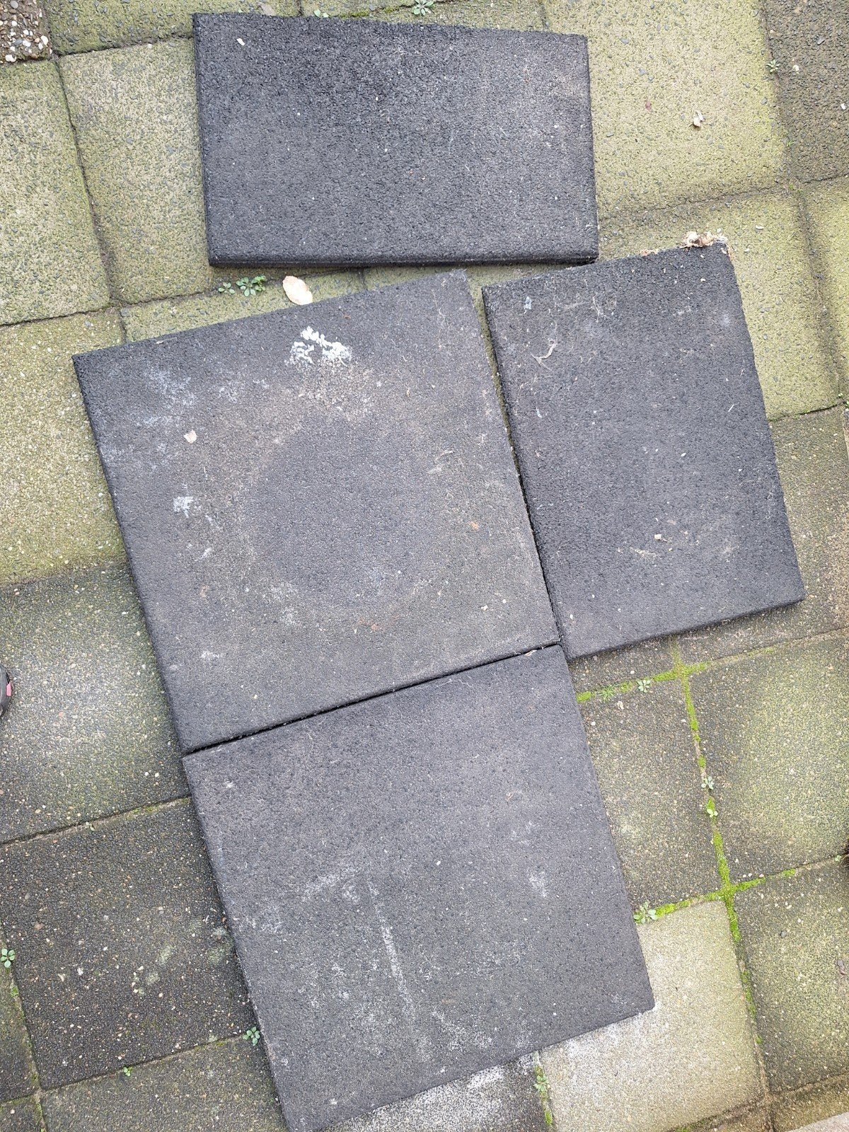 rubber tegels gratis, Ophalen, Gebruikt, Rubber, Overige typen