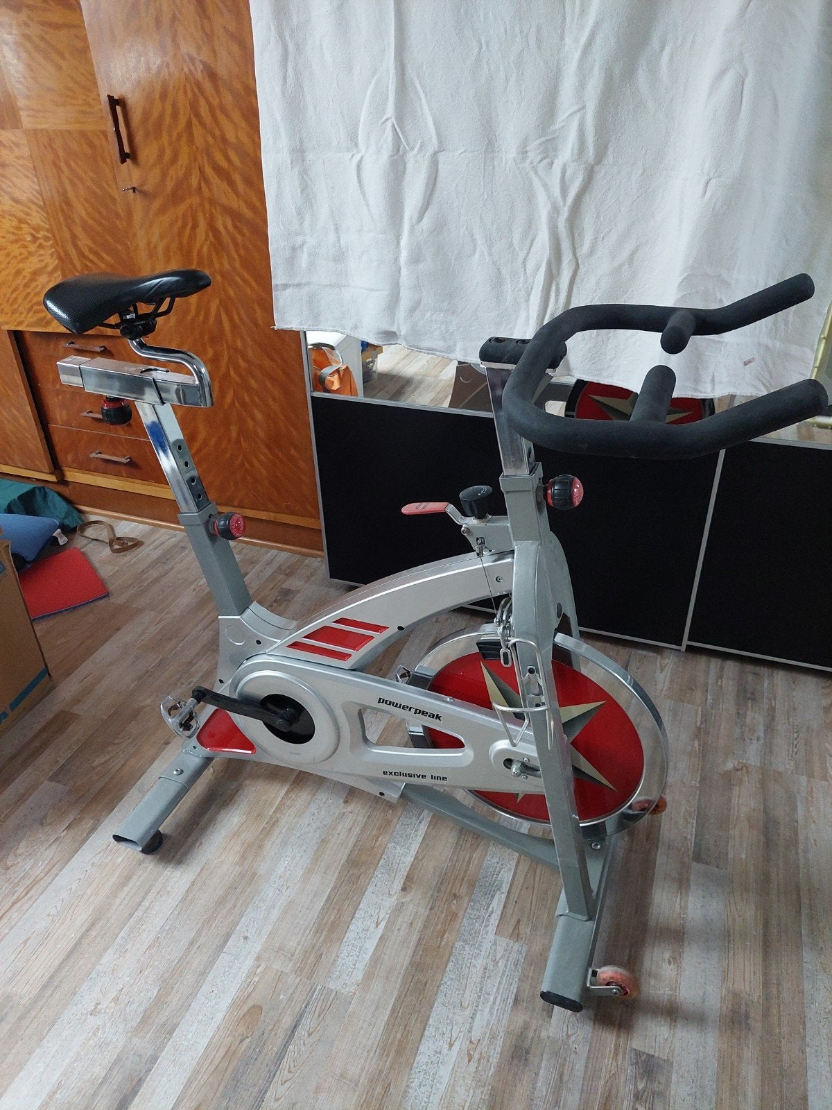 Powerpeak Speed Bike - Spinningfiets voor Thuis, Ophalen, Gebruikt, Spinningfiets, Metaal
