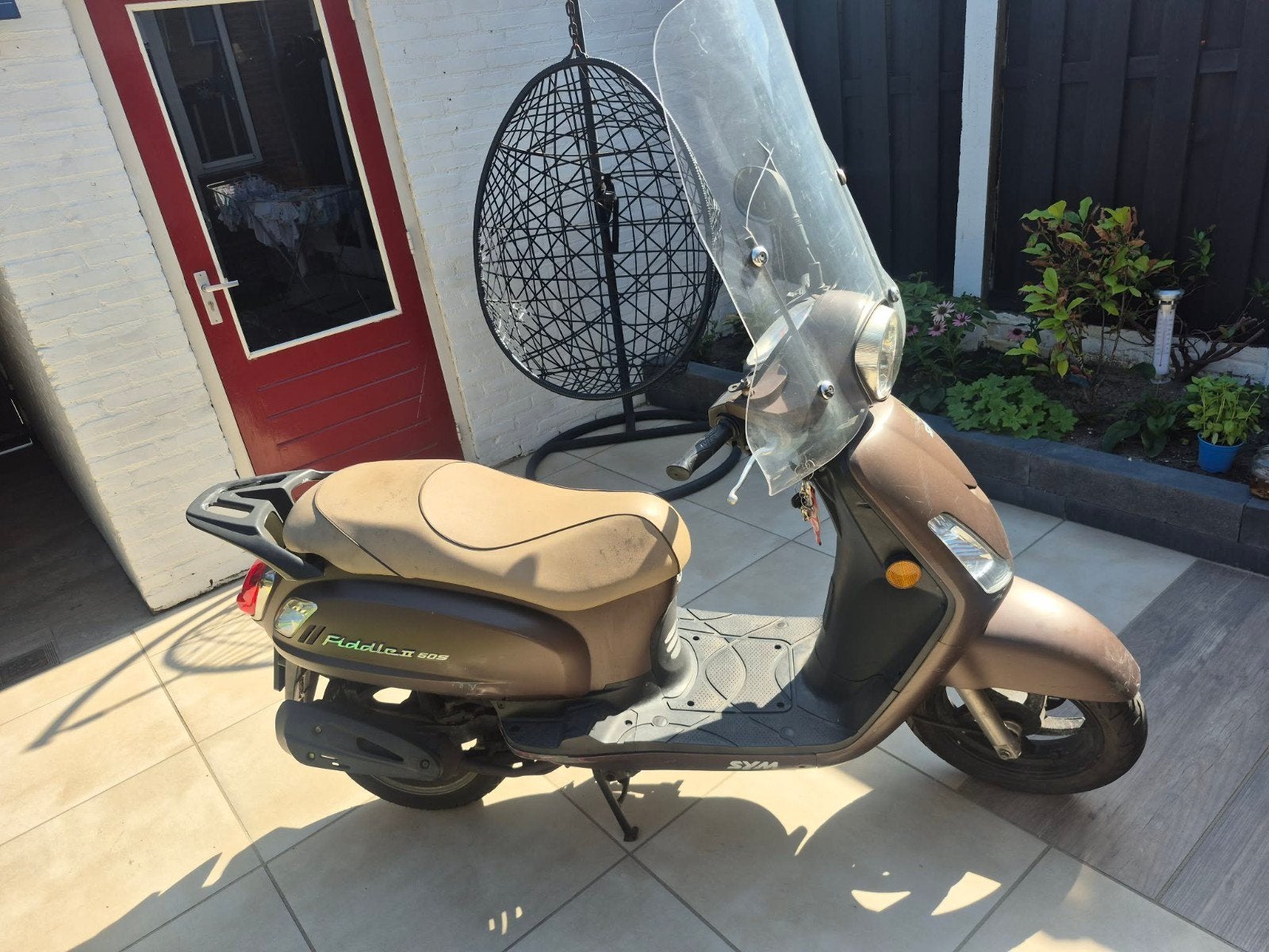 SYM Fiddle II Scooter 2009  - Bruin, 11941 km, Ophalen, Gebruikt, Maximaal 45 km/u, Benzine
