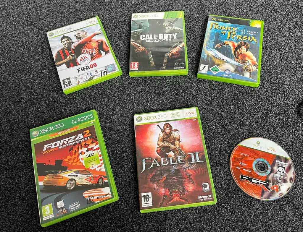 Set van 6 Xbox 360 Games, Spelcomputers en Games, Games | Xbox Original, Zo goed als nieuw, 3 spelers of meer, Vanaf 3 jaar, Ophalen of Verzenden