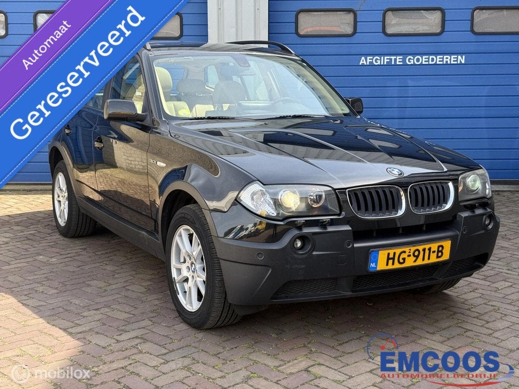BMW X3 3.0i * Airco * Automaat * Cruise Control *, Auto's, Automaat, Gebruikt, 2000 kg, Zwart