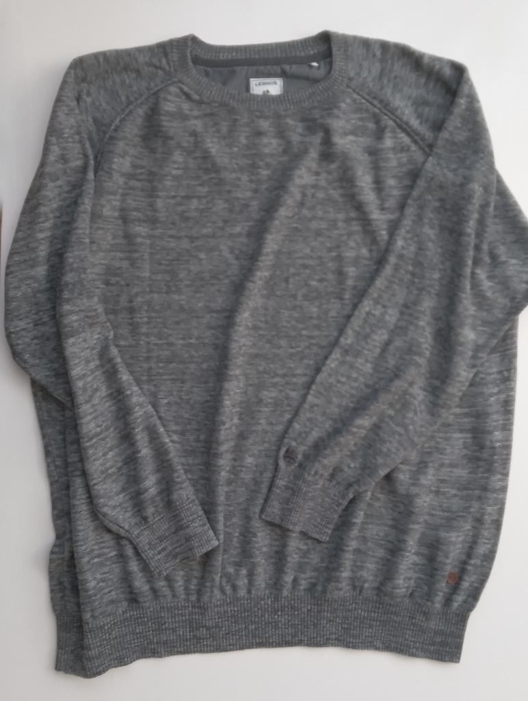 Lerros grijs gemêleerde, katoenen trui, maat 5XL, Kleding | Heren, Truien en Vesten, Oosterveldweg 15, 7274 DZ, Lerros, Verzenden