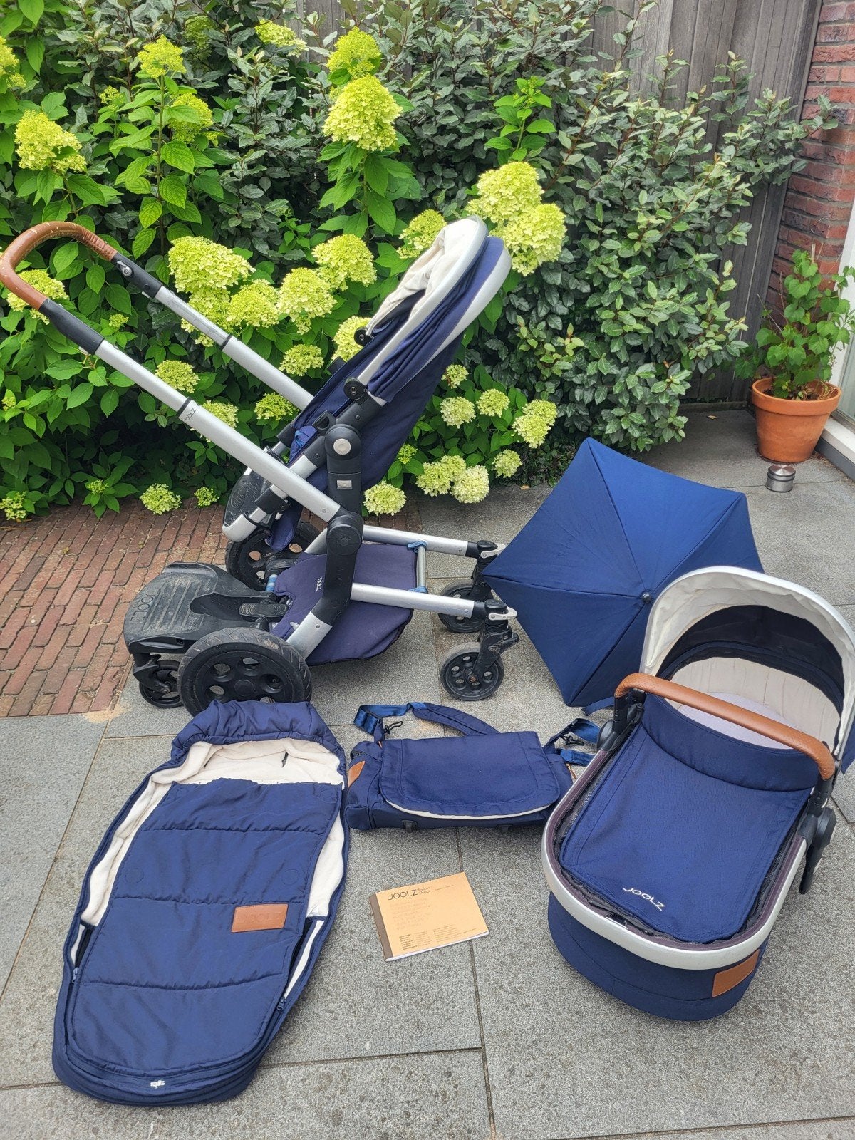 Joolz Day Combiwagen met accessoires, Gebruikt, Combiwagen, Verstelbare duwstang, Ophalen