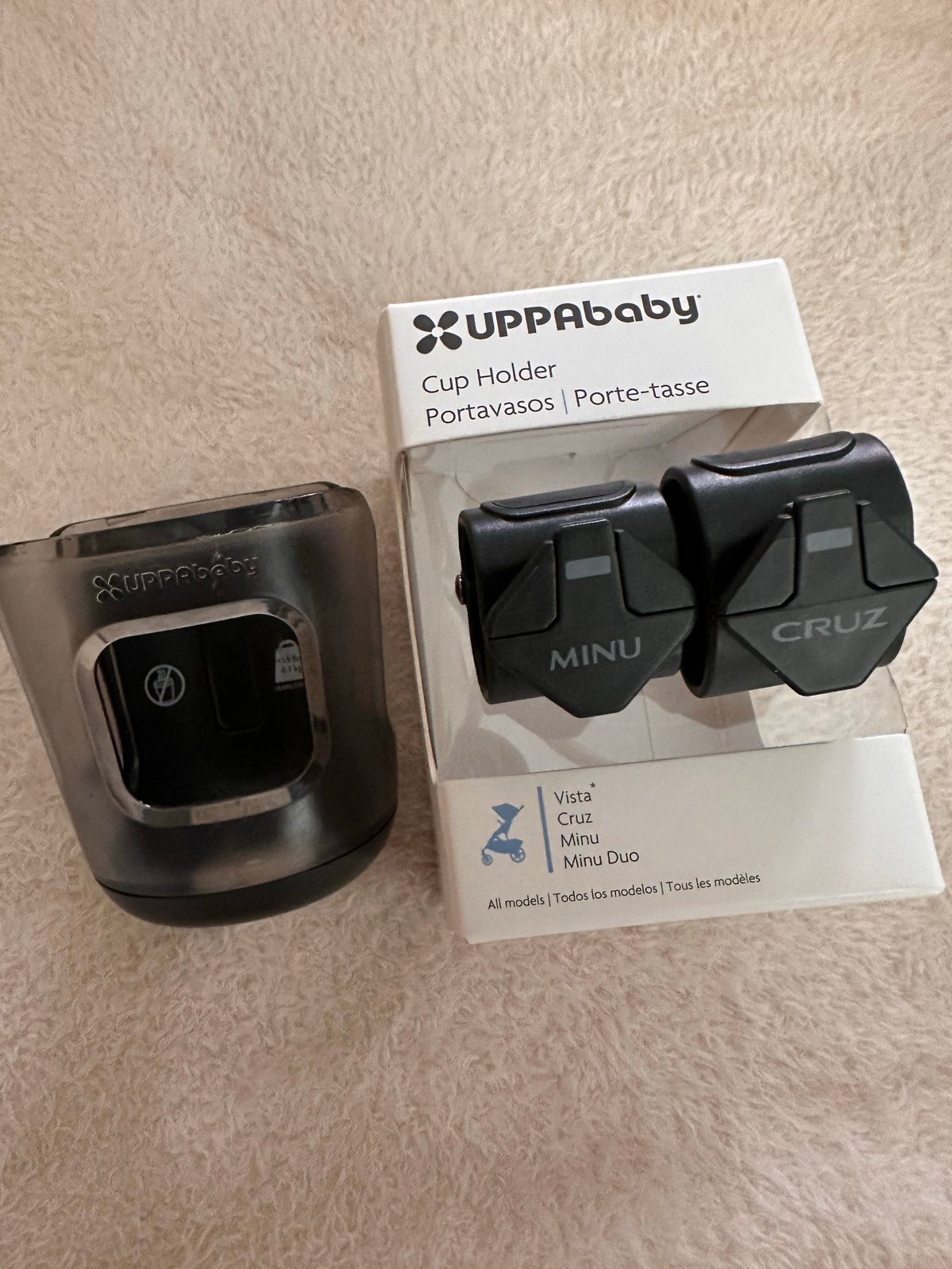 UPPAbaby Bekerhouder voor Cruz en Minu (duo), Ophalen of Verzenden, Gebruikt, Kinderwagen, Overige merken