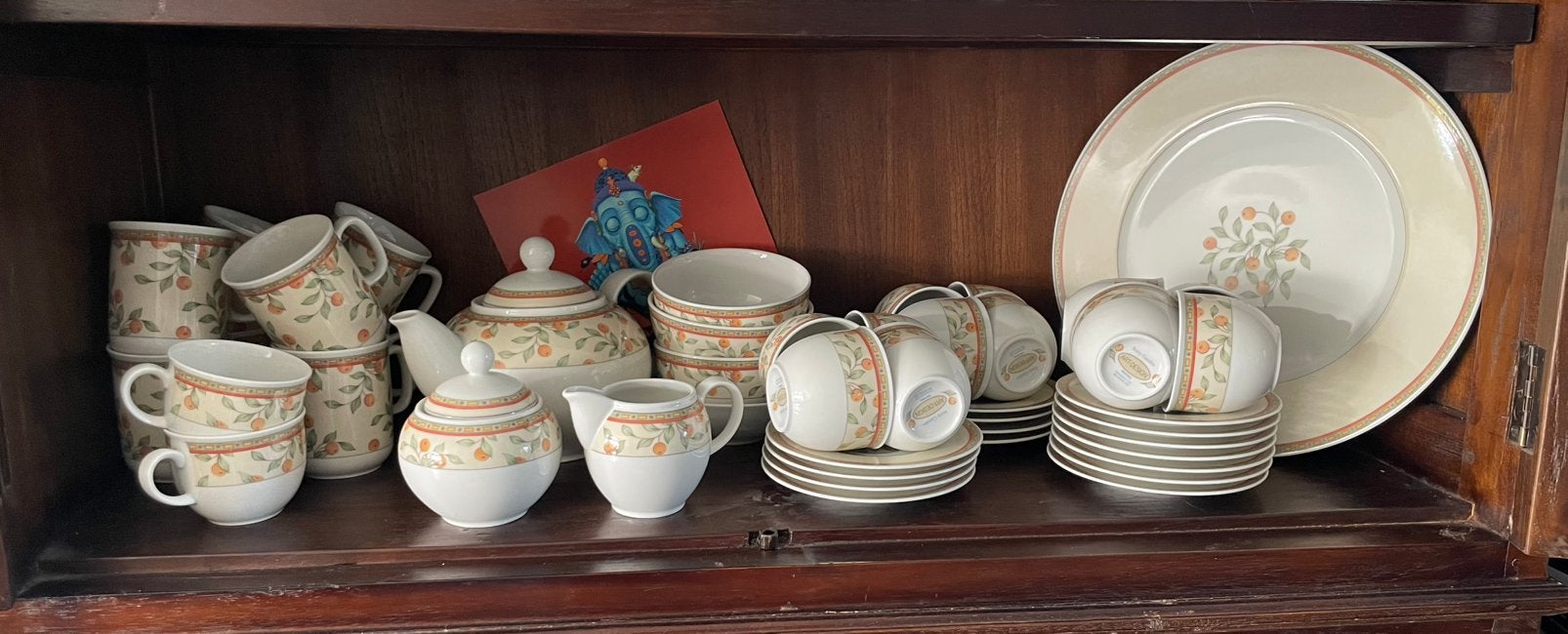 Koffietijd servies, Ophalen of Verzenden, Zo goed als nieuw, Overige stijlen, Kop(pen) en/of Schotel(s)