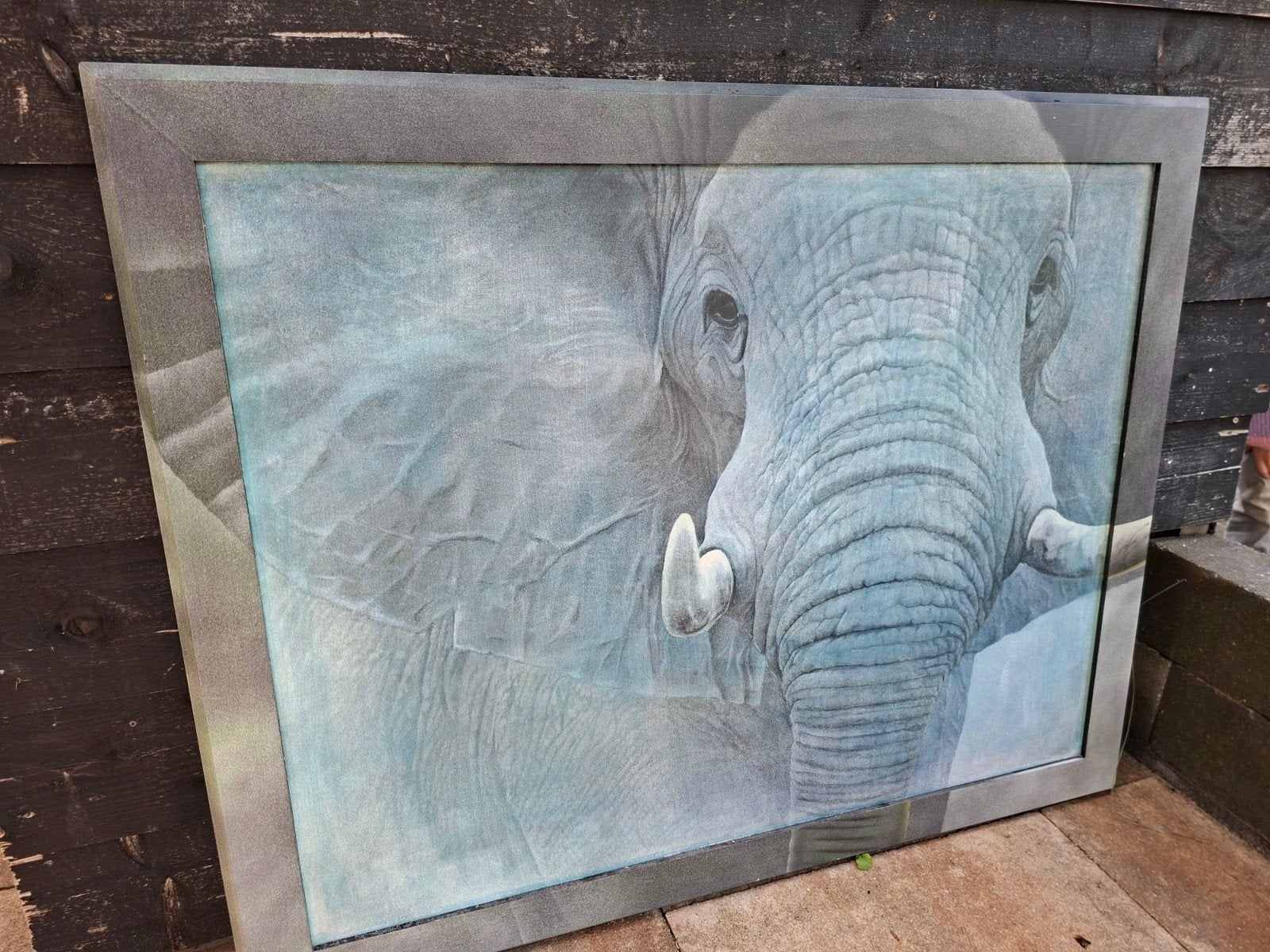 Schilderij olifant 1 00x1.25m, Ophalen, Zo goed als nieuw