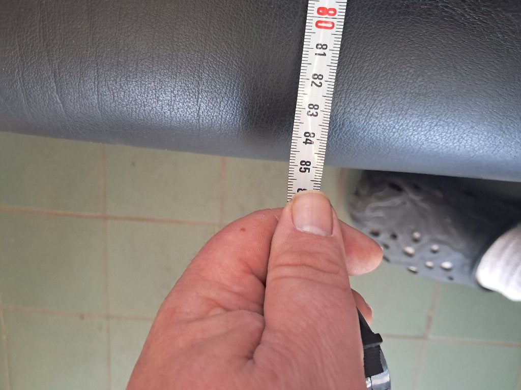 Zwarte hocker voetenbank poef rechthoekig  CS27322, Ophalen, Overige materialen, Gebruikt, 50 tot 75 cm