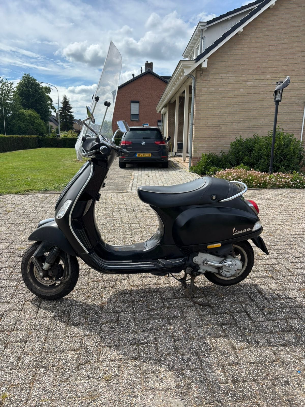 Vespa Scooter - Zwart, Goed Onderhouden, Ophalen, Gebruikt, Maximaal 25 km/u, Benzine