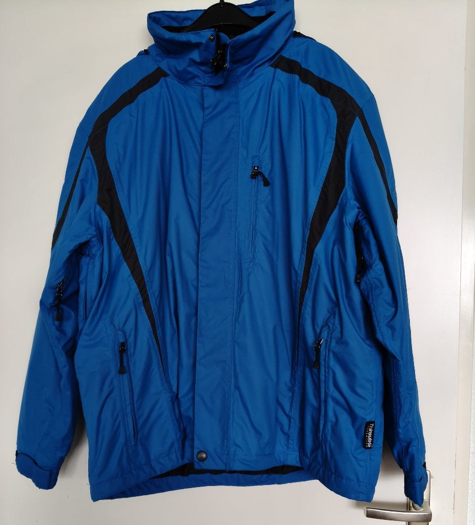 Heren ski jack blauw/zwart maat xl merk Shamp € 85,00, Shamp, Maat 56/58 (XL), Ophalen of Verzenden, Zo goed als nieuw
