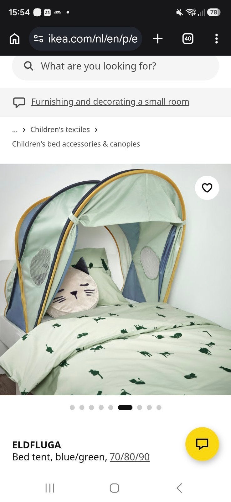 Bedtent Elfluga zo goed als nieuw, Ophalen, Zo goed als nieuw