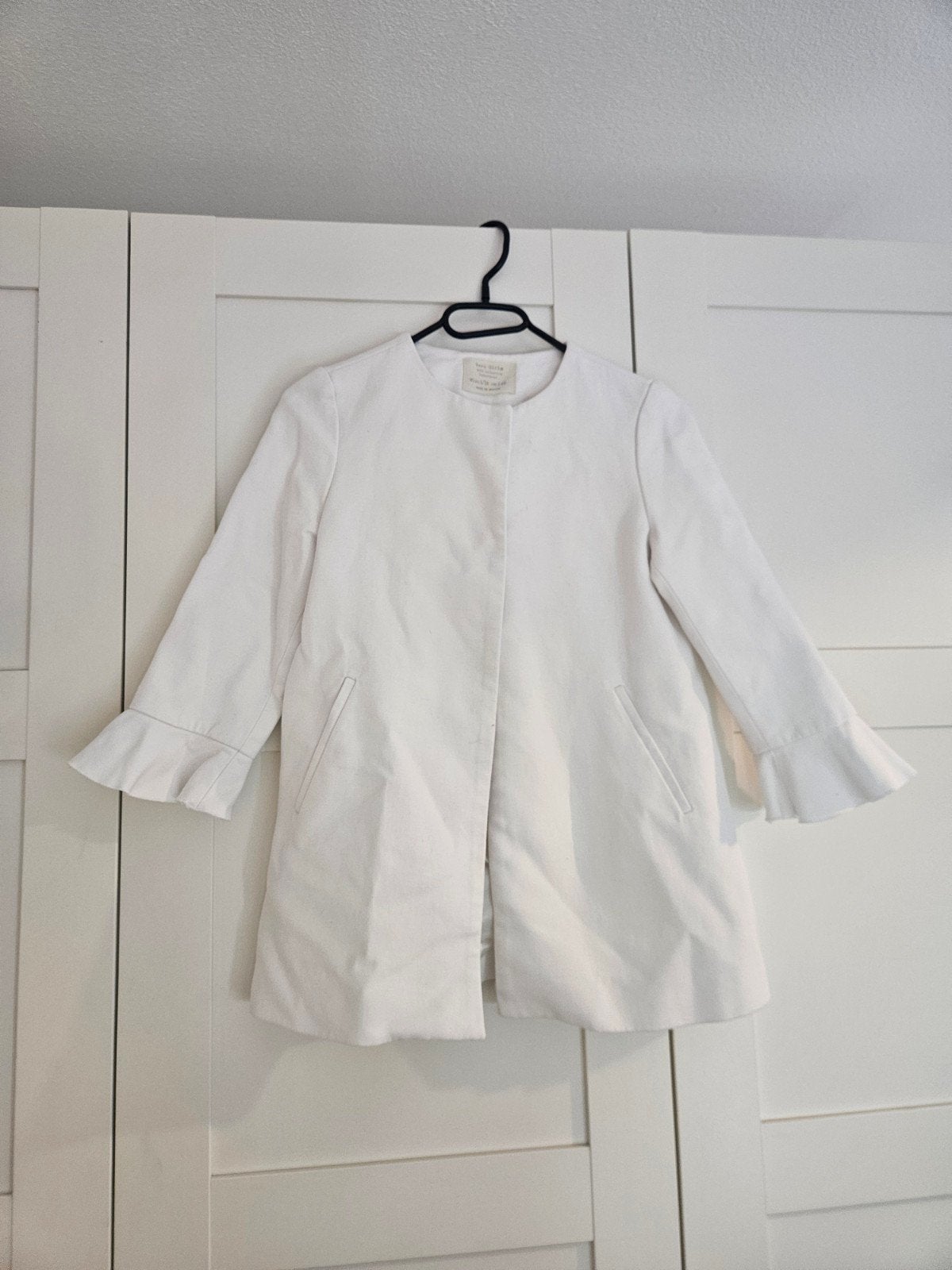 Witte vest colbert Zara & H&M jurk 134-140, Meisje, Ophalen of Verzenden, Zo goed als nieuw, Setje