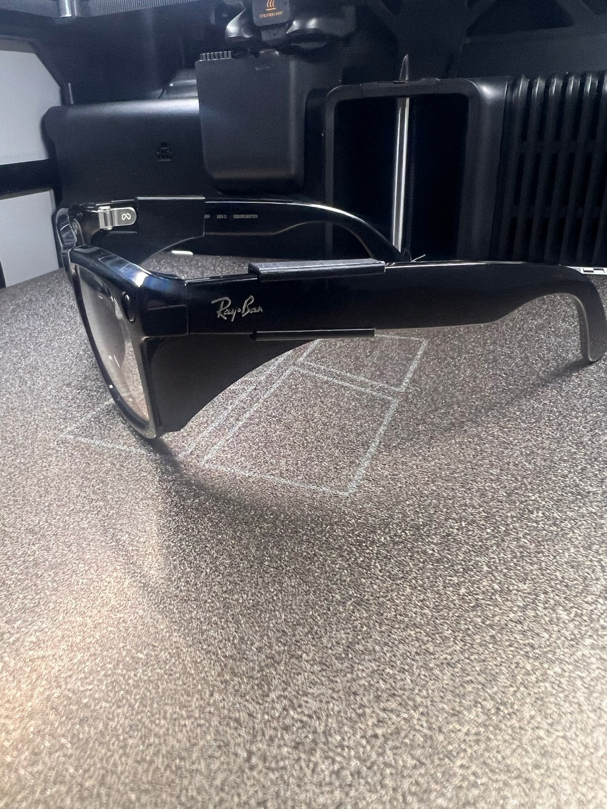 Ray-Ban Wayfarer META Side Shields | Privacy Shields, D, Zonnebril, Zwart, Ophalen of Verzenden
