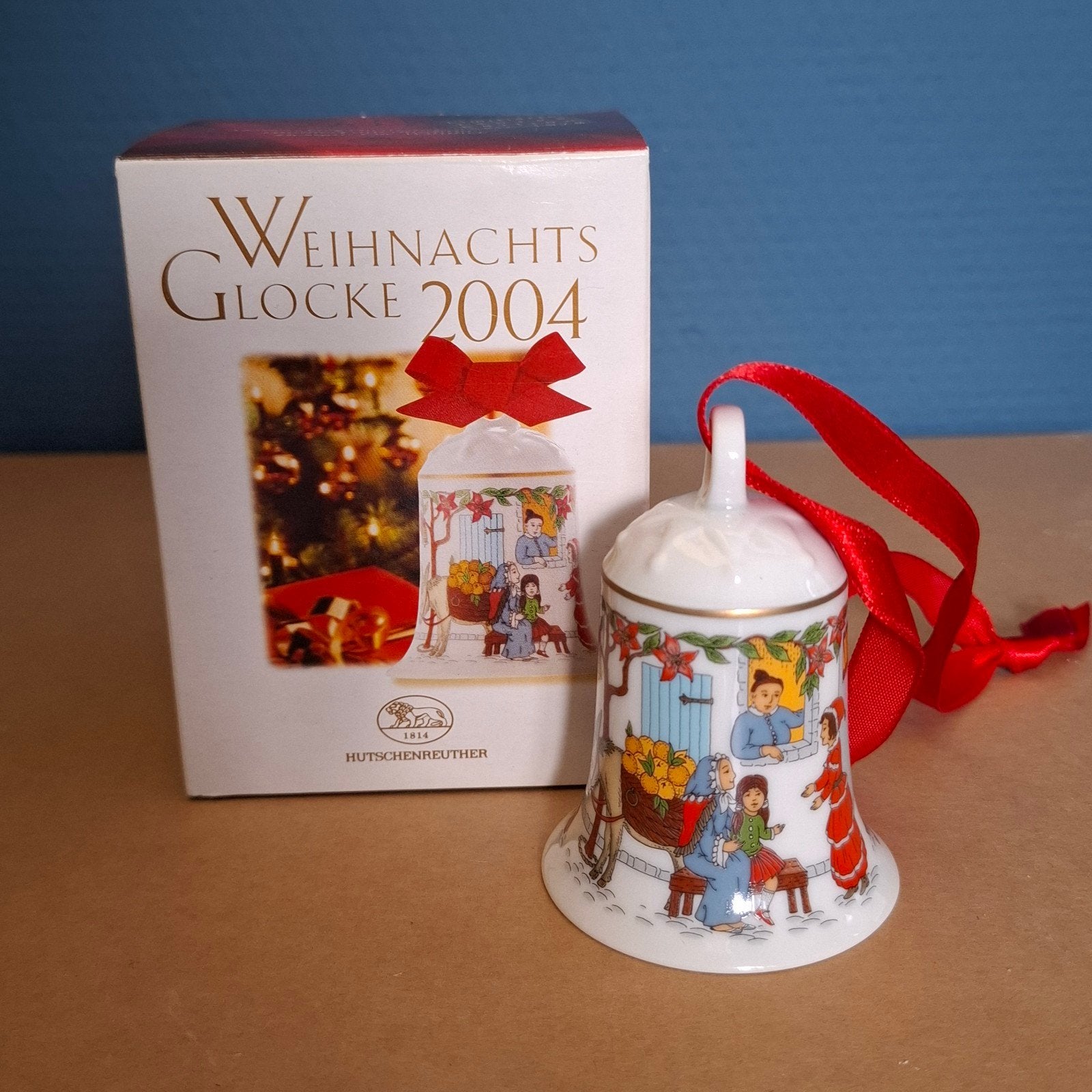 Hutschenreuther kerst ornamenten 4 st, Verzamelen, Ophalen, Zo goed als nieuw, Porselein
