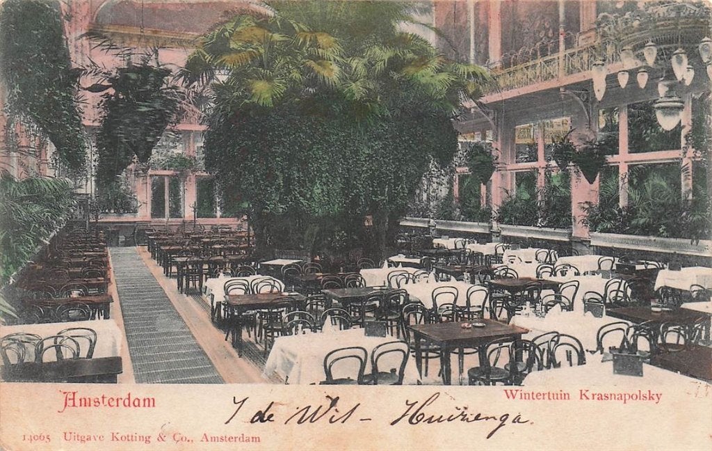 703-061-039 Amsterdam Wintertuin Krasnapolsky, Verzamelen, Verzenden, Voor 1920, Noord-Holland