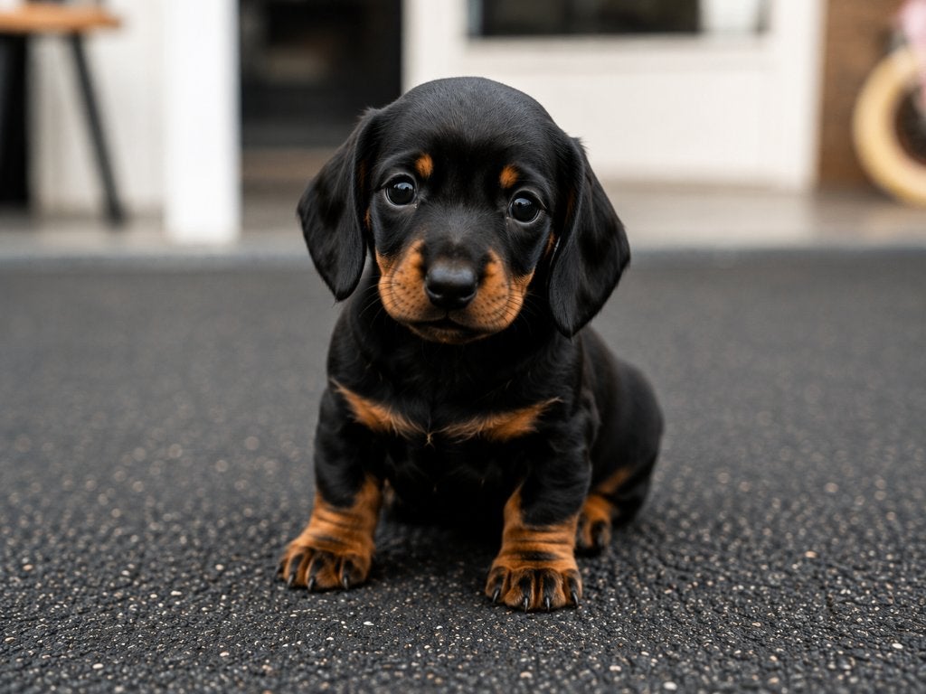Prachtige Kaninchen x dwergteckel pups Bleu merle Black tan, Dieren en Toebehoren, Honden | Teckels en Dashonden, Parvo, 8 tot 15 weken