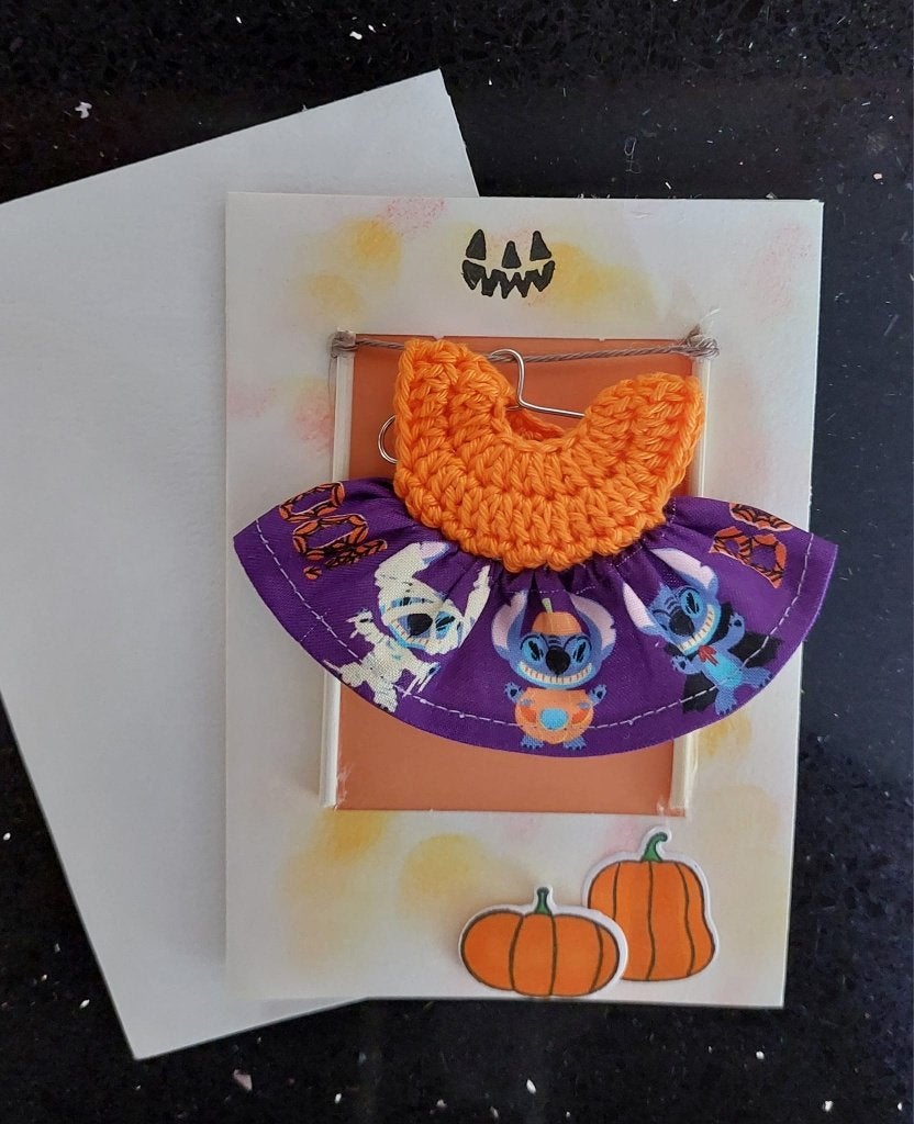 nieuw- Stitch Halloween kaart, Hobby en Vrije tijd, Ophalen of Verzenden, Nieuw, Disney