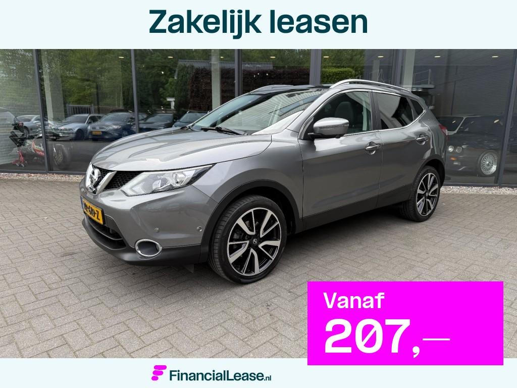 Nissan QASHQAI 1.2 TEKNA,Pano,Leer,BLIS,Lane Ass.,Cam360,LED, Gebruikt, 4 cilinders, Met garantie (alle), 116 pk