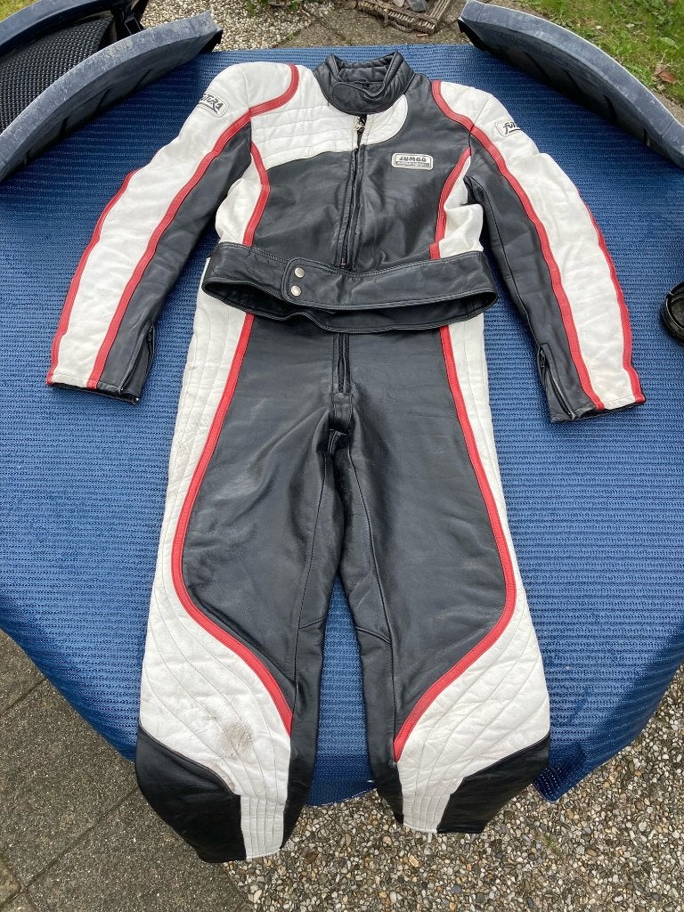 Retro Motorpak Leer, Ophalen, Combipak, Dames, Onbekend/Vintage