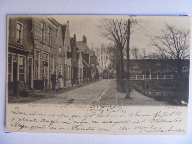 Ansichtkaart Willemstad. Kerkring. 1902, Ophalen of Verzenden, Voor 1920, Gelopen, Noord-Brabant