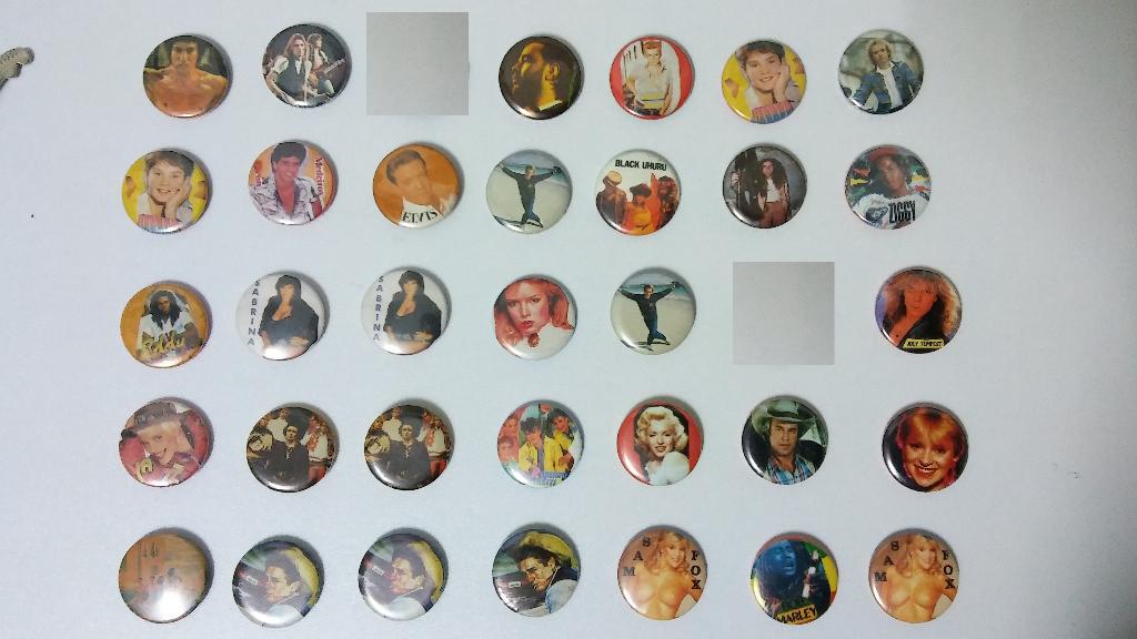 Film acteur artiest muziek buttons set James Dean Blondie, Ophalen of Verzenden, Gebruikt, Overige onderwerpen
