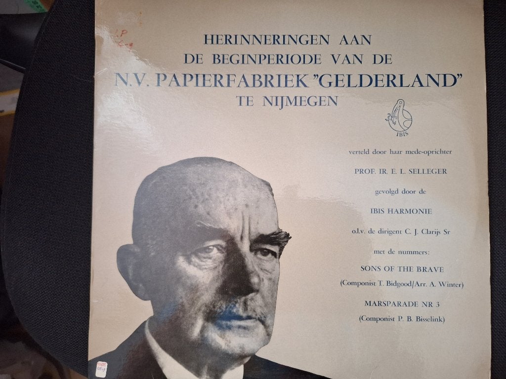 Herinneringen aan de N.V Papierfabriek Gelderland, Ophalen, Gebruikt, 12 inch, LP