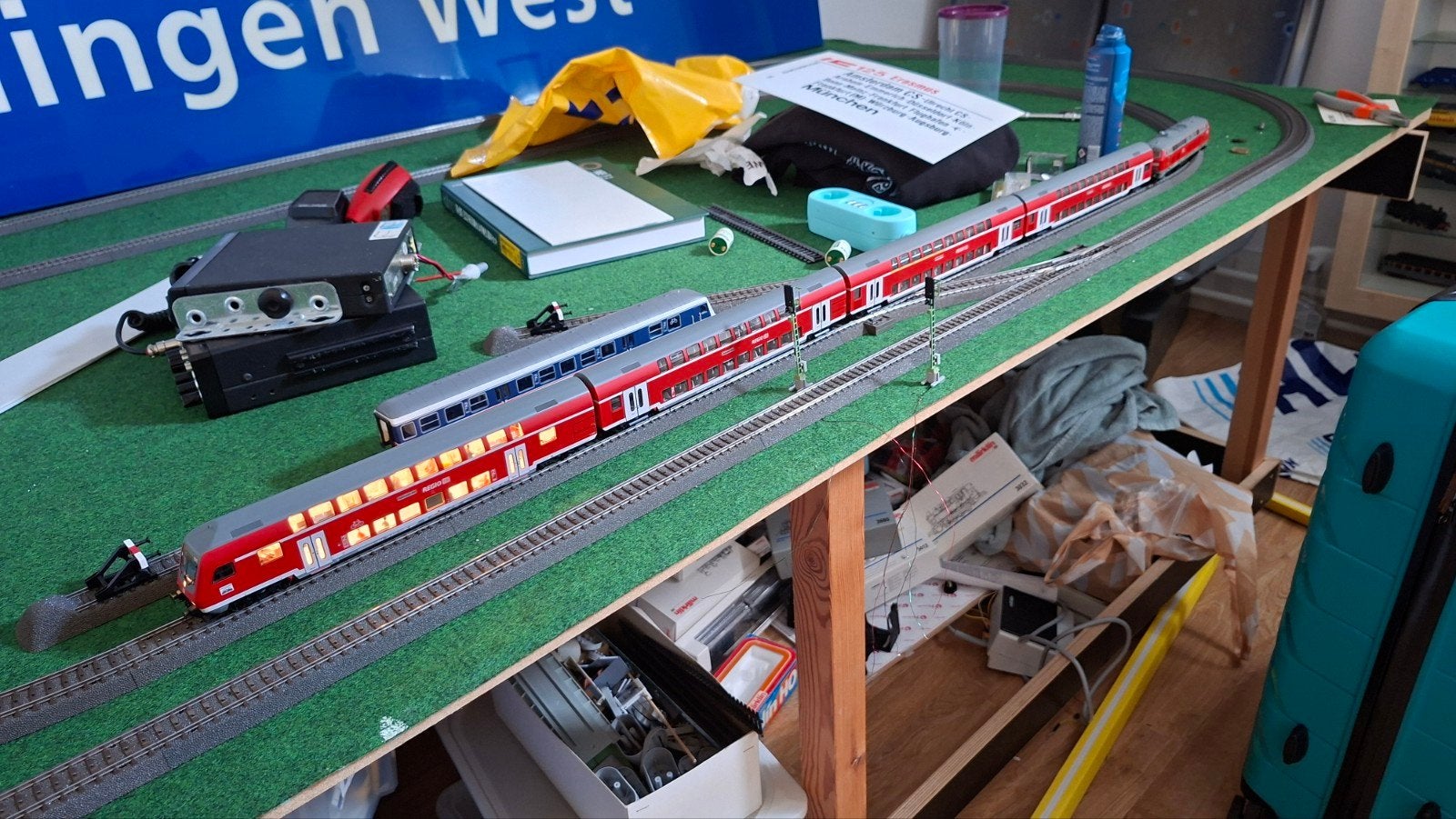 Märklin BR 218+dubbeldekkers, Hobby en Vrije tijd, Ophalen of Verzenden