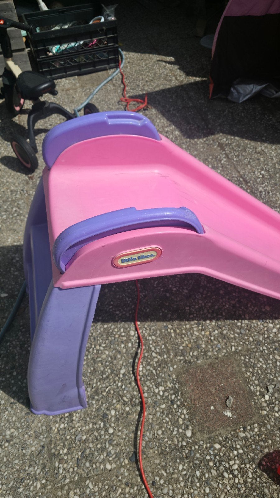 Gratis Little Tikes Glijbaan Roze/Paars, Ophalen of Verzenden, Gebruikt, Glijbaan