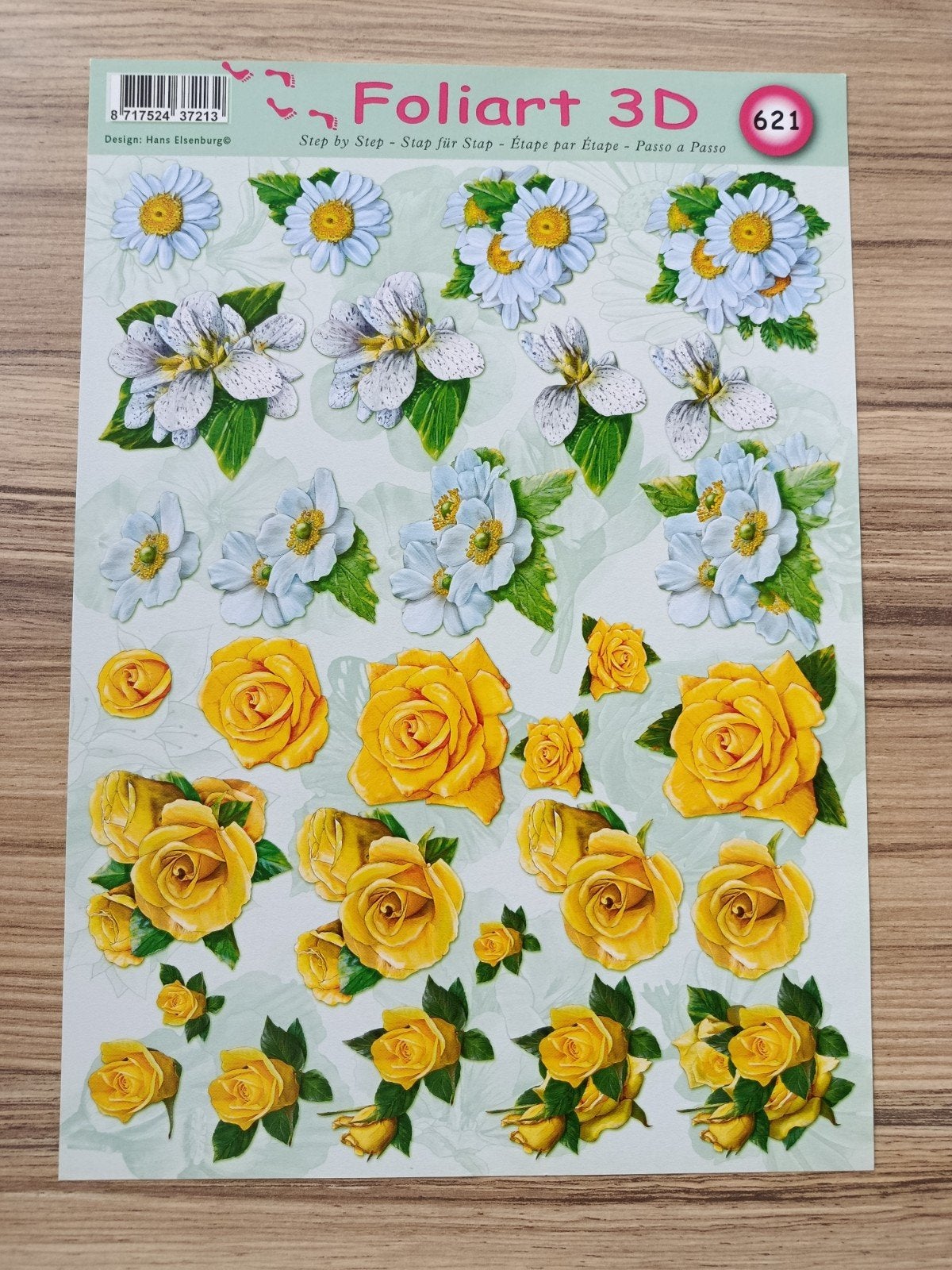 Bloemen en rozen Knipvellen,, Hobby en Vrije tijd, Ophalen of Verzenden, Nieuw, Natuur, Knipvel
