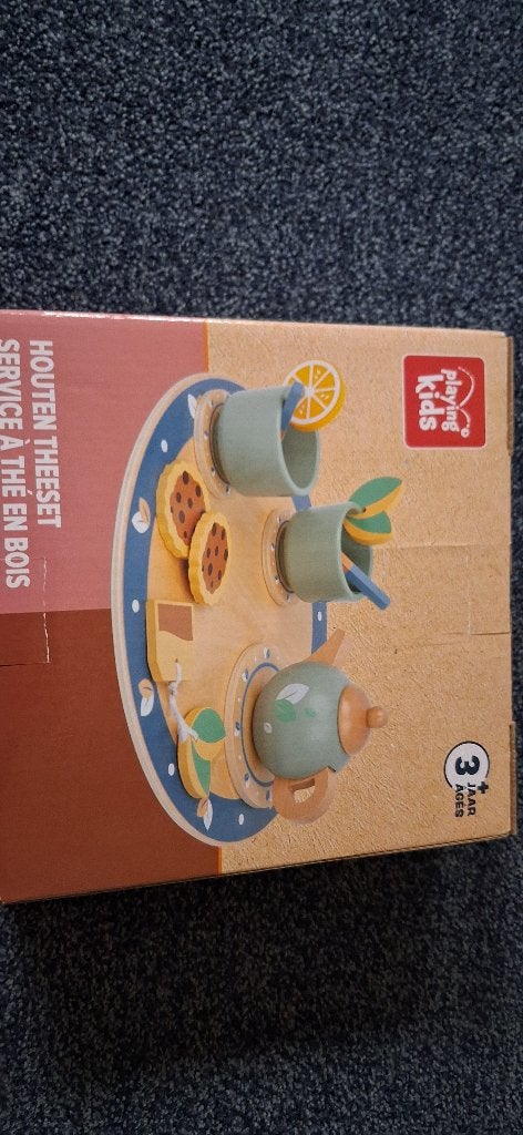 NIEUW playing kids houten theeset, Ophalen of Verzenden, Nieuw, Overige typen