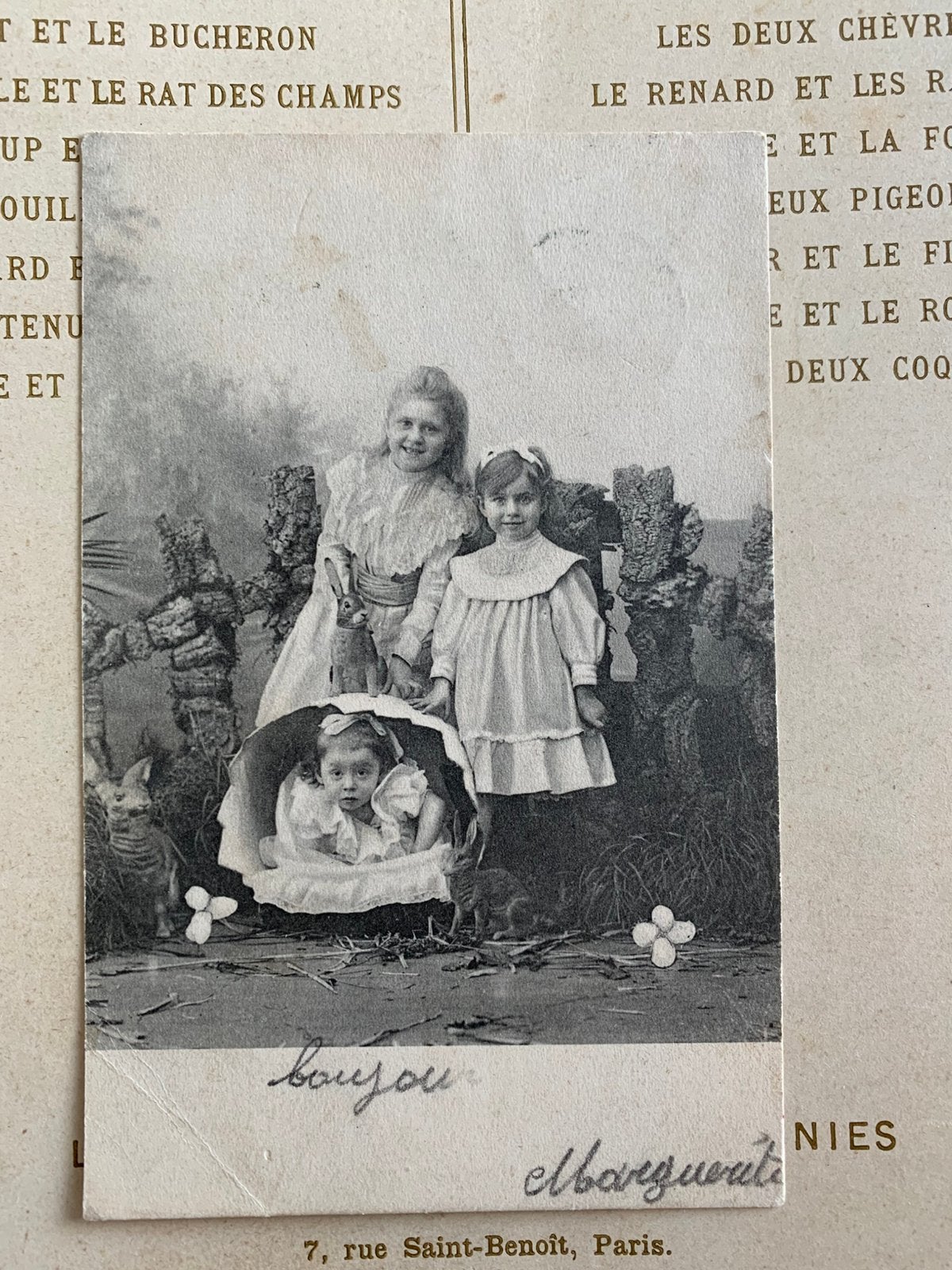 1904 Pasen - drie meisjes met paasei (BB), Ophalen of Verzenden, Voor 1920, Gelopen, Kinderen