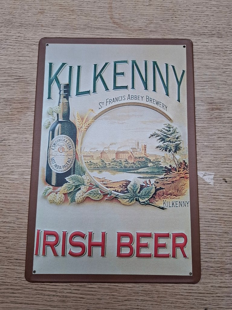Reclamebord Kilkenny Irish beer, Ophalen of Verzenden, Nieuw, Reclamebord, Plaat of Schild, Overige merken