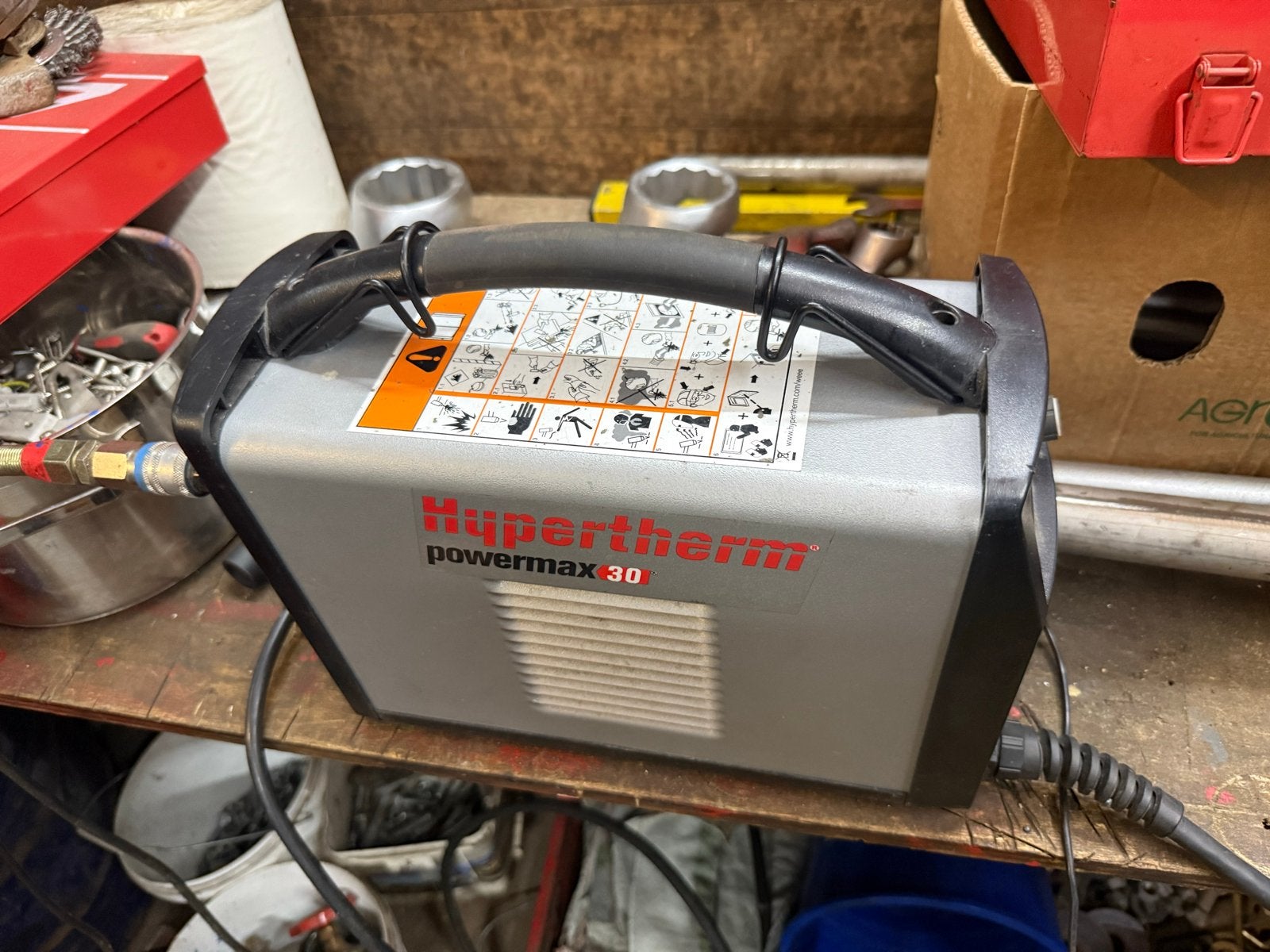 Hypertherm Powermax 30 Plasma Snijder, Ophalen of Verzenden, Gebruikt, Minder dan 150 ampère, Overige typen
