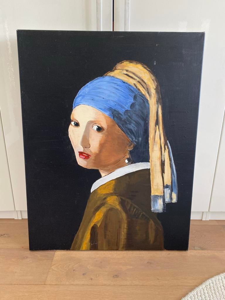 Schilderij Meisje met de parel, Ophalen of Verzenden