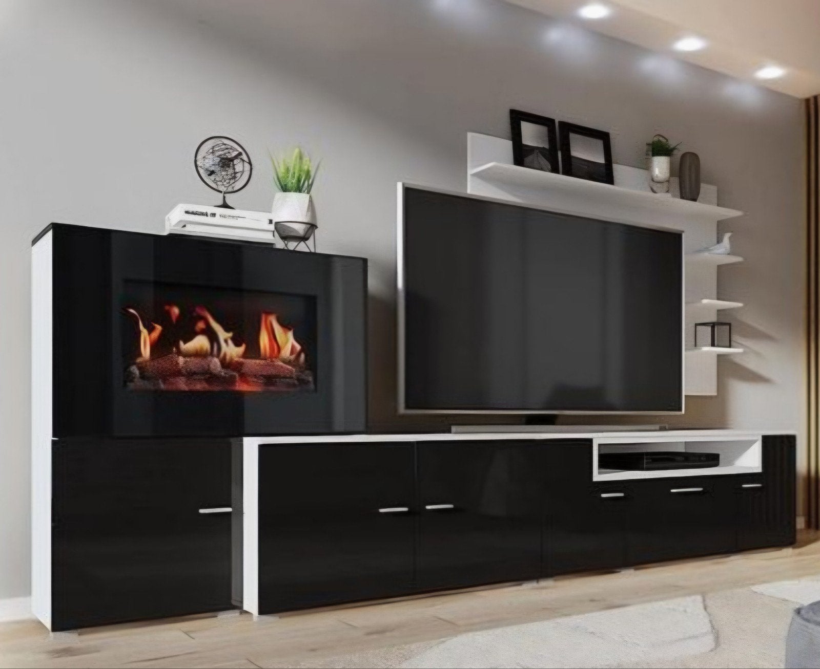 Moderne tv-meubel met opbergruimte, Ophalen, Kunststof, Gebruikt, 100 tot 150 cm