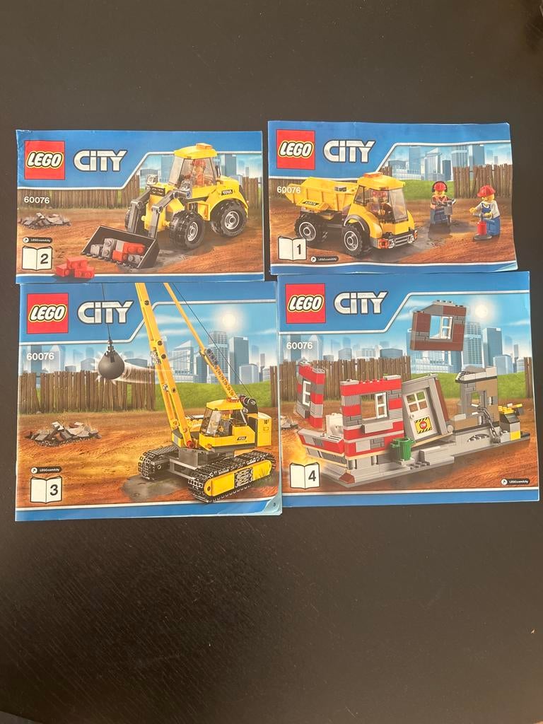 Lego City 60076 Sloopterrein met kraan en voertuigen, City, Lego, Ophalen of Verzenden, Zo goed als nieuw
