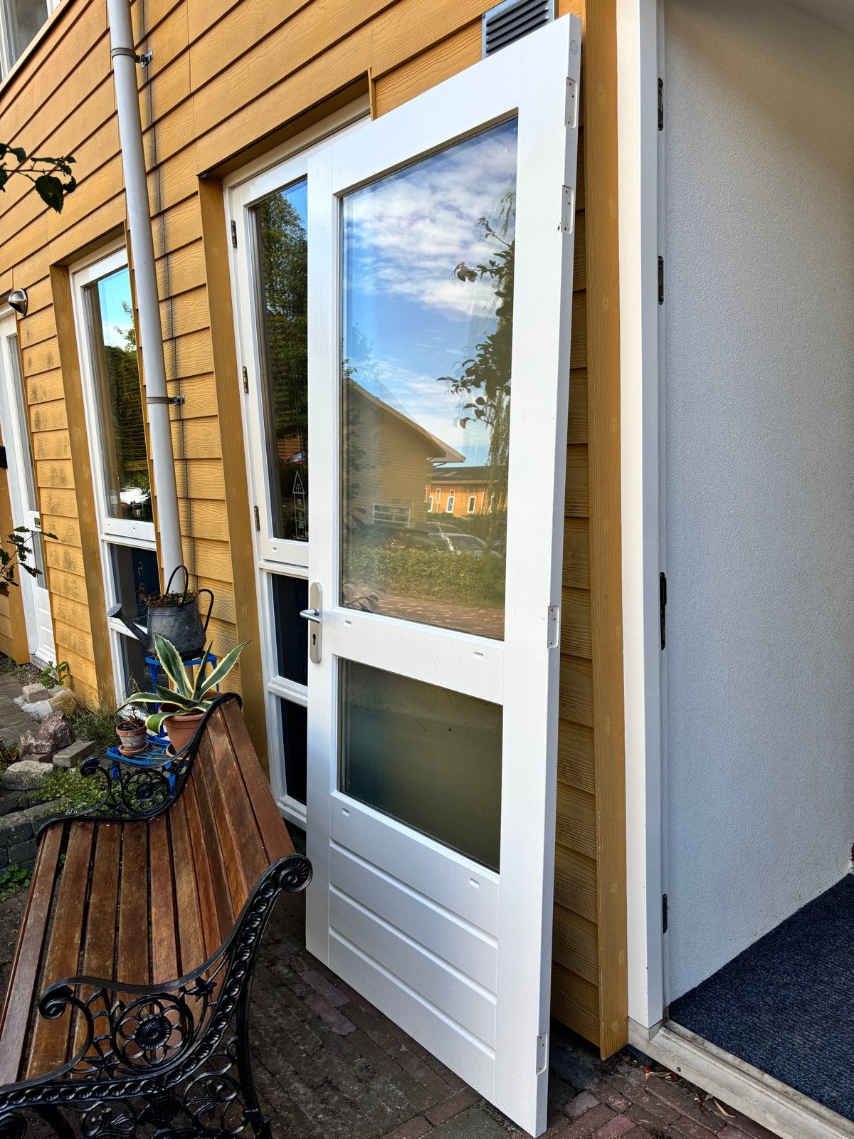 Buitendeur met driepuntsslot (231,5 x 92,5), Ophalen, Gebruikt, 80 tot 100 cm, 215 cm of meer