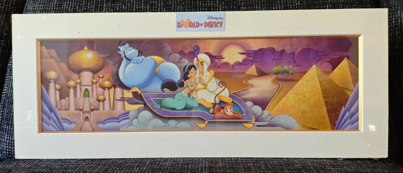 Disney Aladdin Fresco gelimiteerd Disneyland Paris, Verzamelen, Disney, Ophalen of Verzenden, Overige figuren, Nieuw, Plaatje of Poster