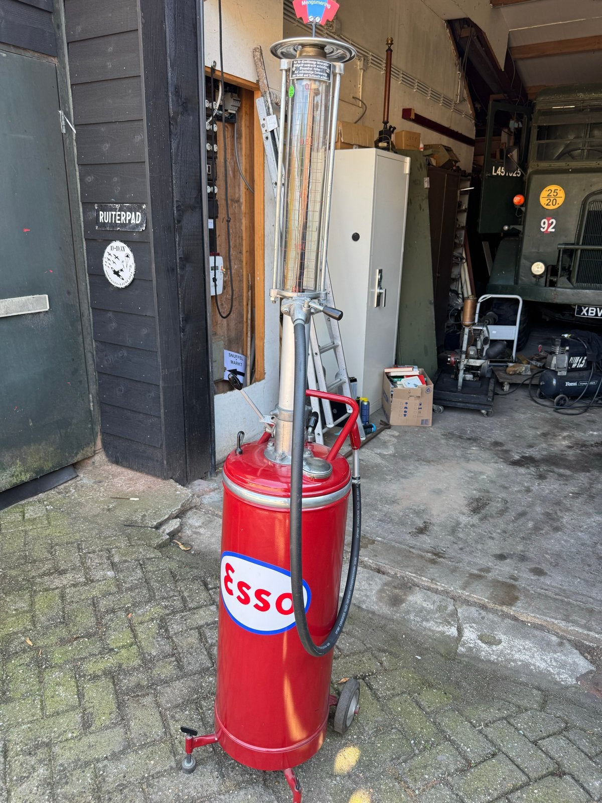 Unieke Esso Benzinepomp - Horn Flensburg Rolli D3, Ophalen