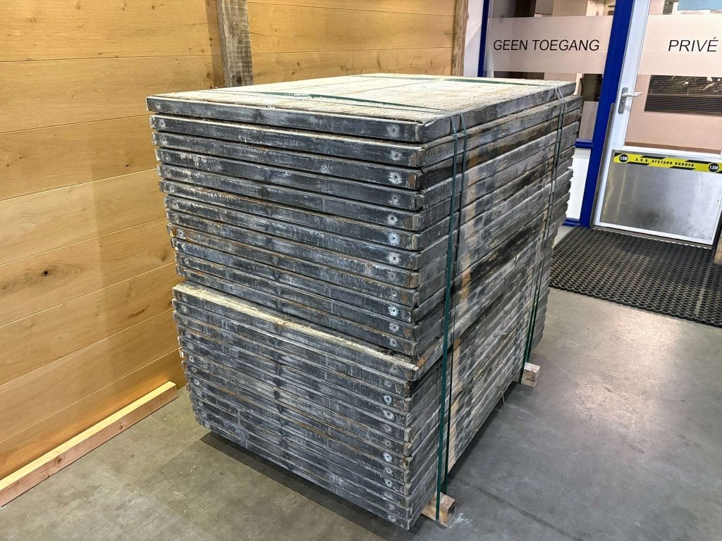Gebruikte Grenen steenschot 5x95x140 cm  staffelkorting, Doe-het-zelf en Verbouw, Gebruikt, Grenen, 25 tot 50 mm, Plank