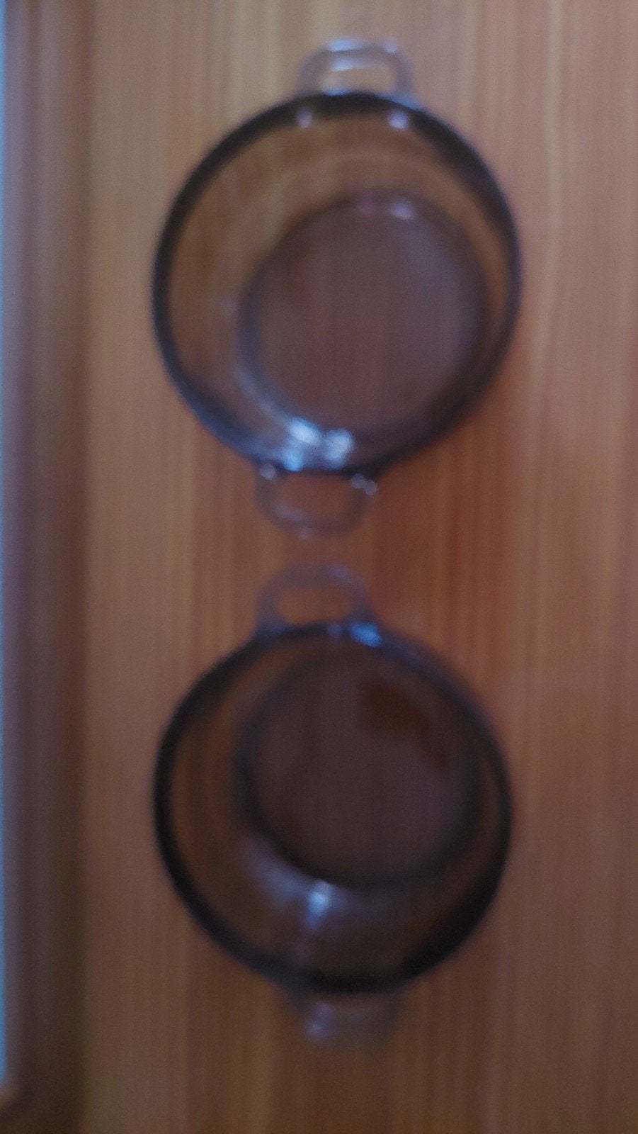 Set van 2 vintage Arcoroc rookglas soepkommen, Ophalen of Verzenden