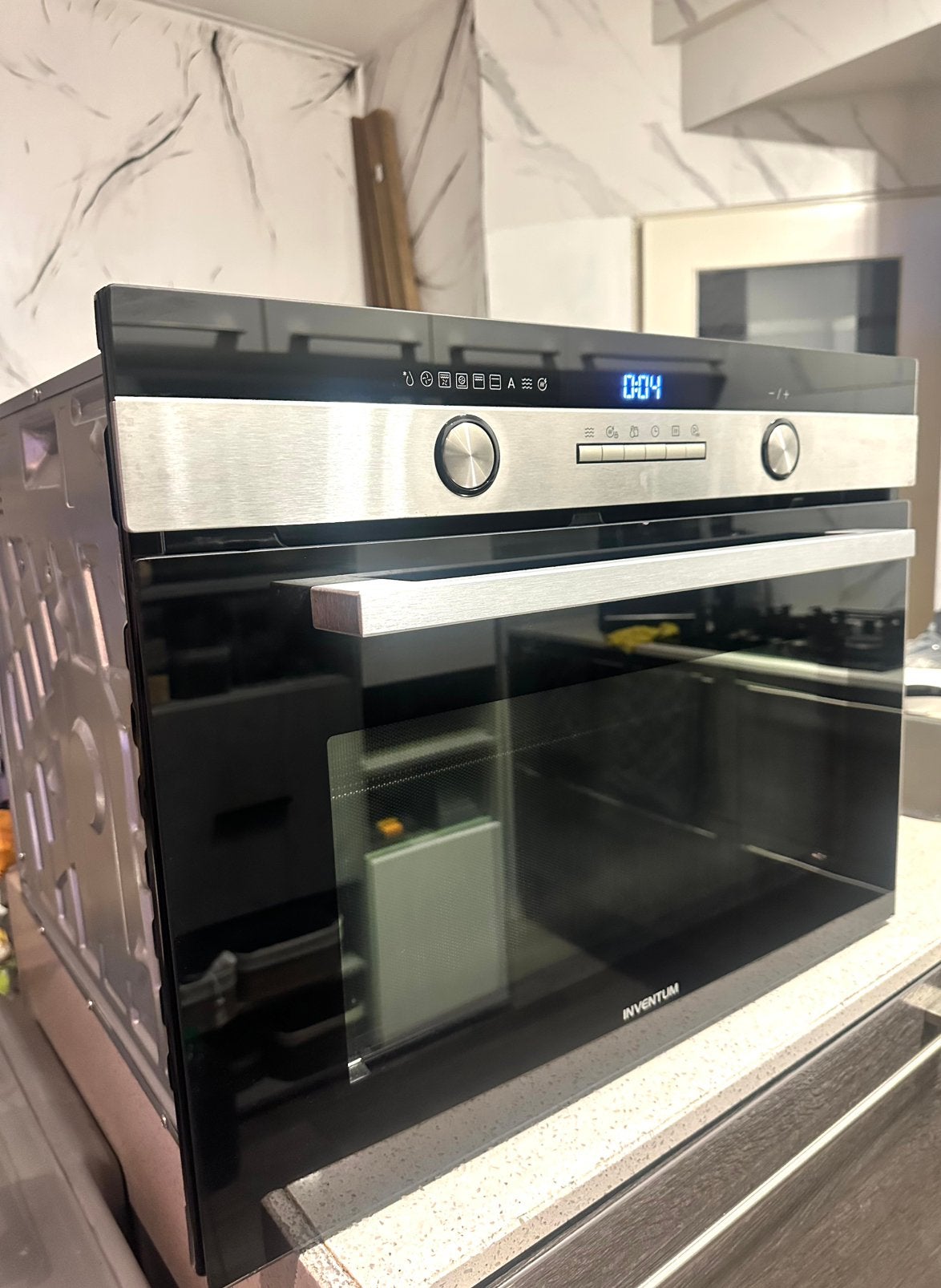 inventum combioven magnetron 45/60, Ophalen, Zo goed als nieuw, Minder dan 45 cm