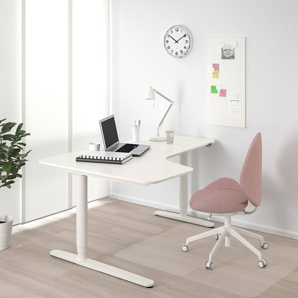 IKEA BEKANT Hoekbureau, Huis en Inrichting, Bureaus, Ophalen, 160 cm, Hout, Hoekbureau