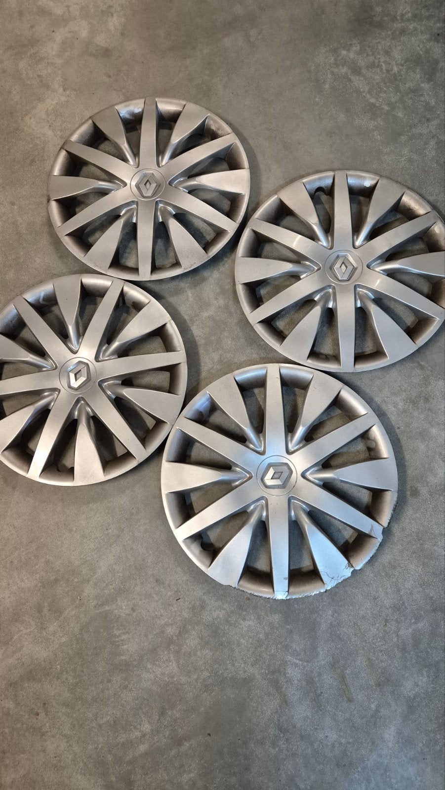 4 originele Renault wieldeksels, Ophalen of Verzenden