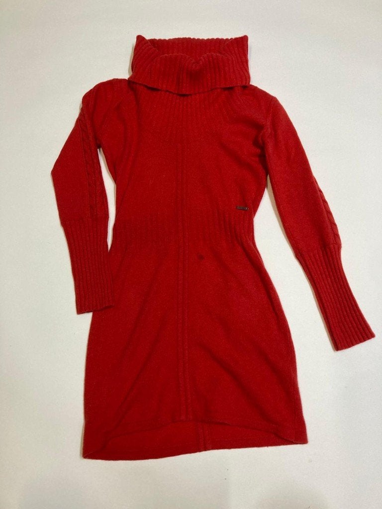 McGregor Jurk - M- Knitted - Red - 100% Woolurk, Maat 38/40 (M), McGregor, Ophalen of Verzenden, Zo goed als nieuw