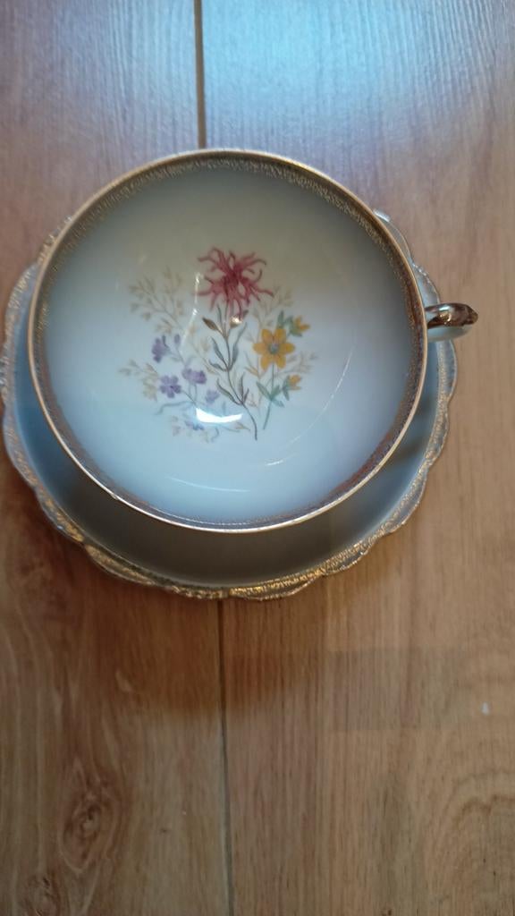 Oude kop en schotels brocante, Ophalen of Verzenden