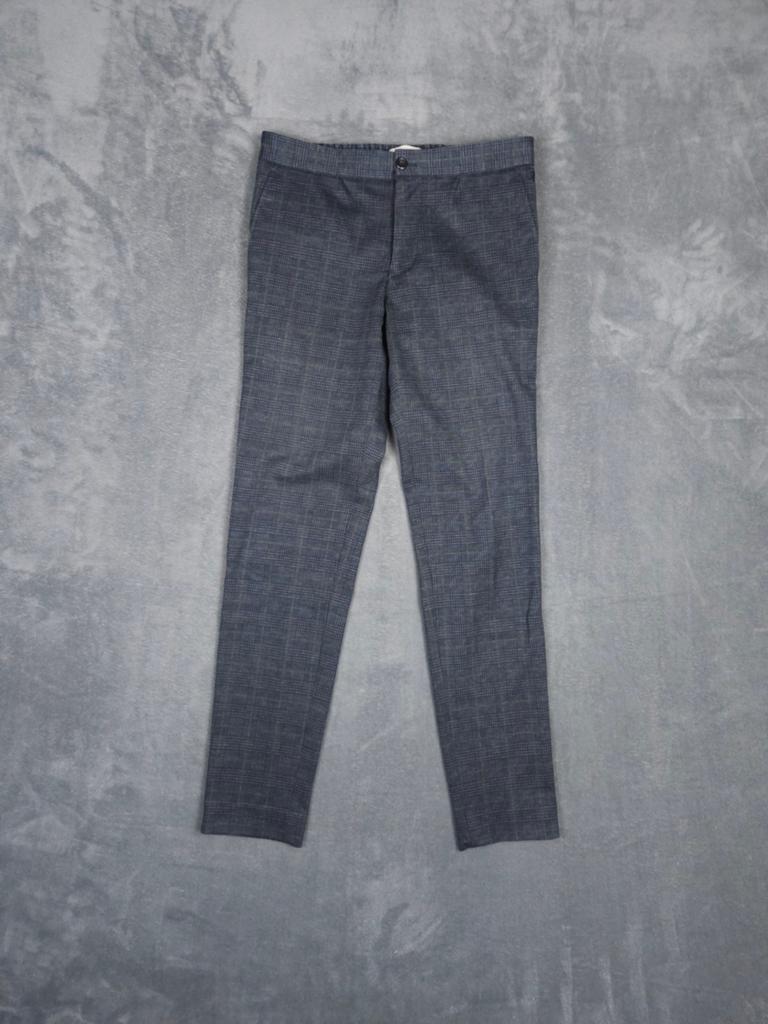 Cast Iron Broek Chino W30 L34 Regular Fit Blauw Geruit., ., Ophalen of Verzenden, Zo goed als nieuw, .