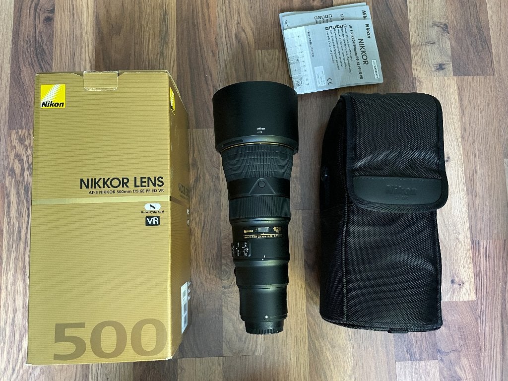 Nikon AF-s 500MM PF, Ophalen, Gebruikt, Statiefgondel, Nikon