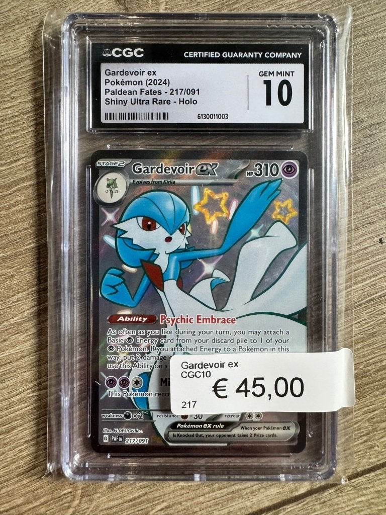 Gardevoir ex Paldean Fates 217/091 CGC Gem Mint 10, Ophalen of Verzenden, Nieuw, Losse kaart
